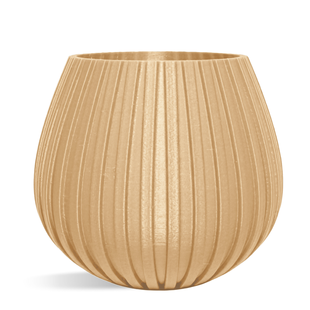 Decorative Drop Lines Plant Pot