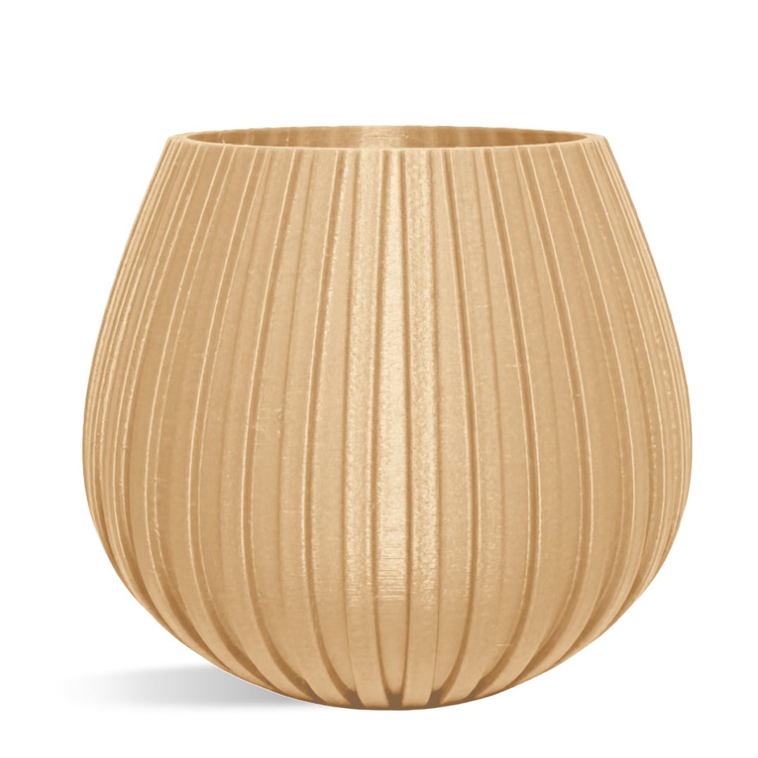 Decorative Drop Lines Plant Pot