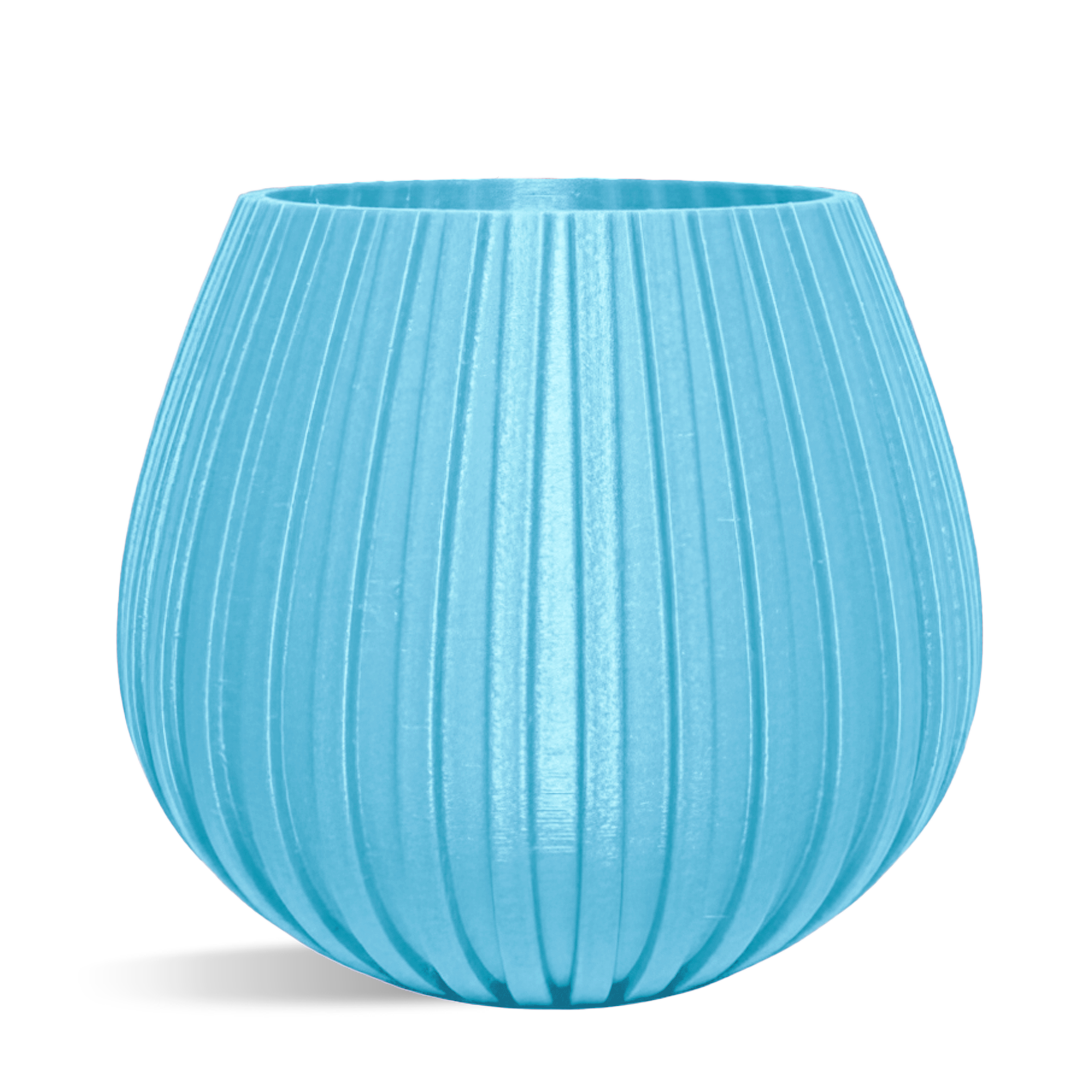 Decorative Drop Lines Plant Pot