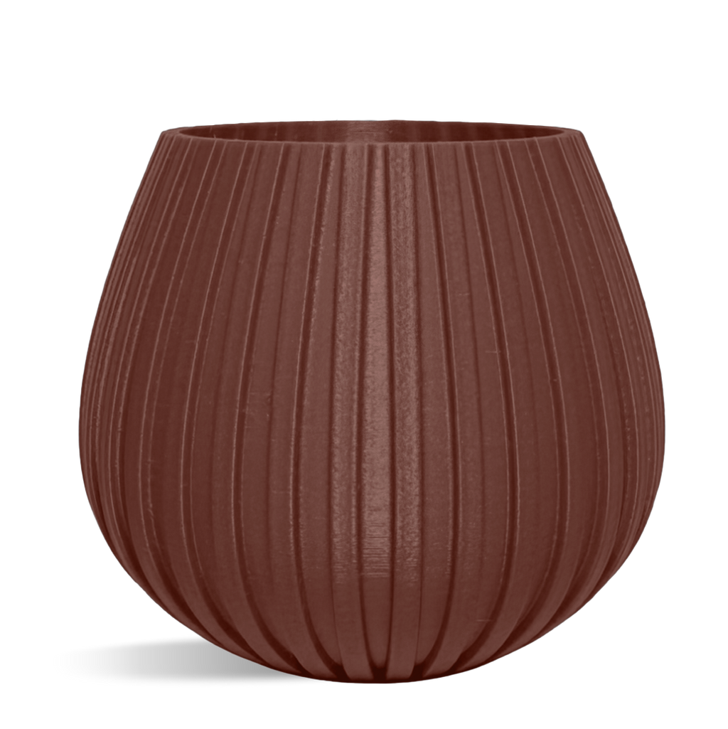 Decorative Drop Lines Plant Pot