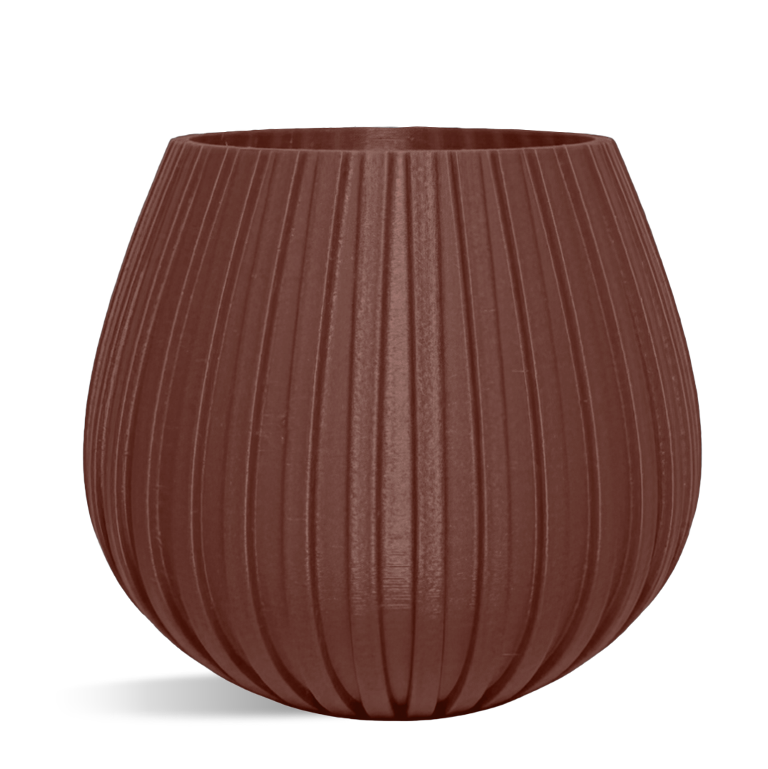 Decorative Drop Lines Plant Pot