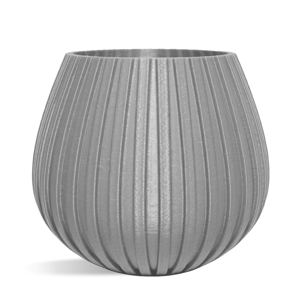 Decorative Drop Lines Plant Pot