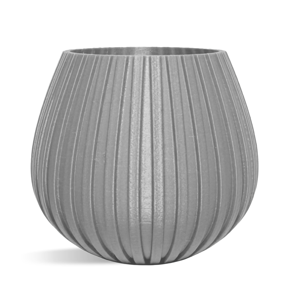 Decorative Drop Lines Plant Pot