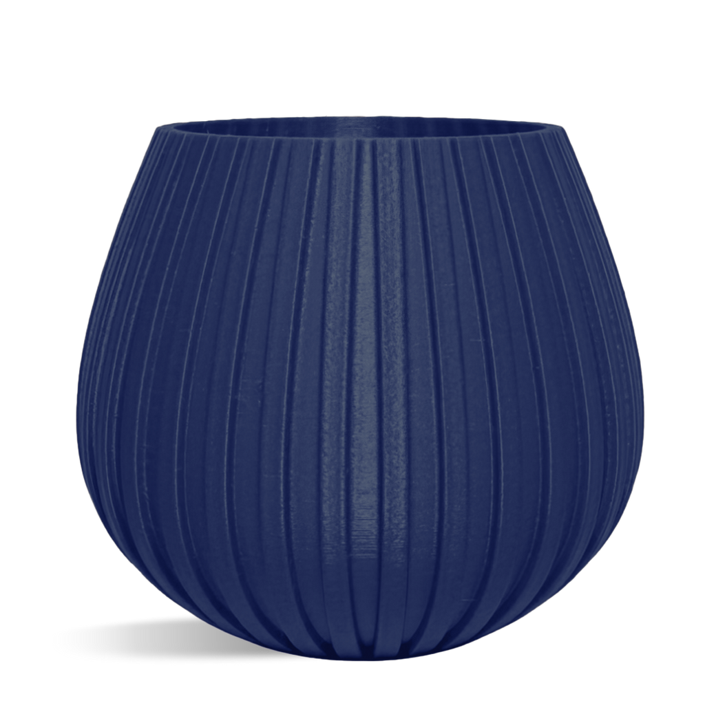 Decorative Drop Lines Plant Pot