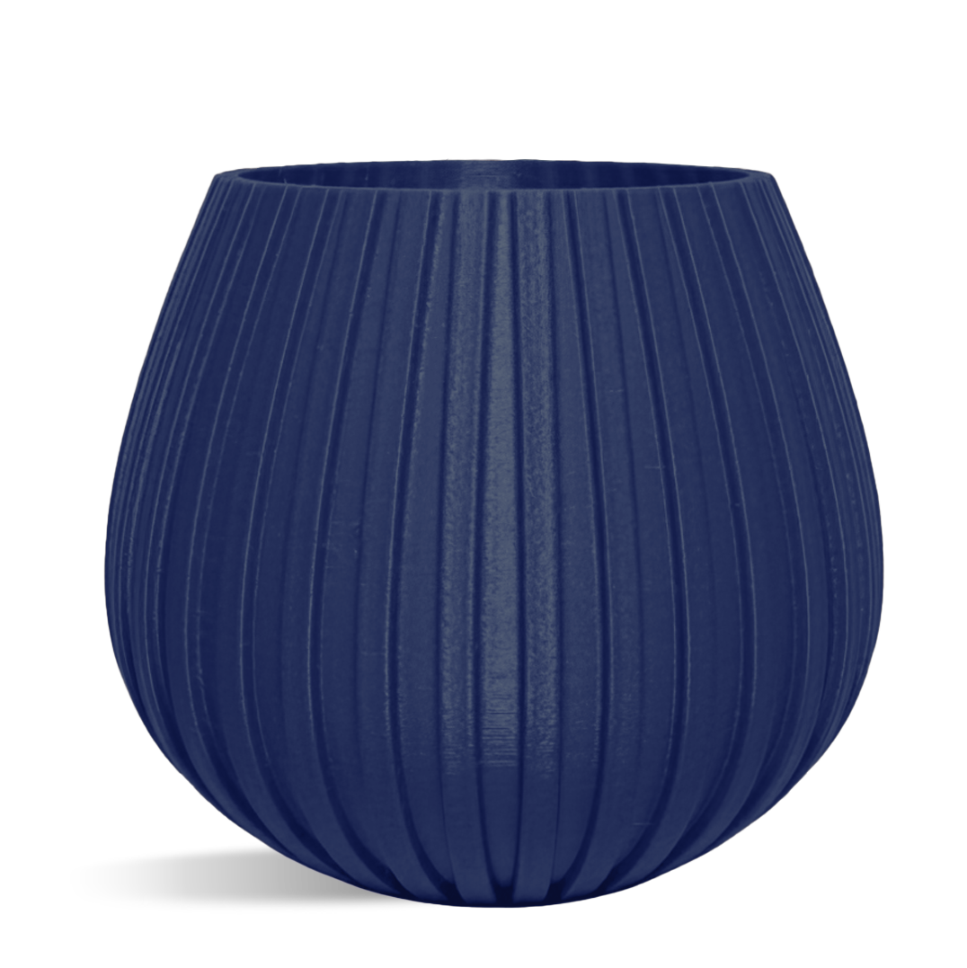 Decorative Drop Lines Plant Pot