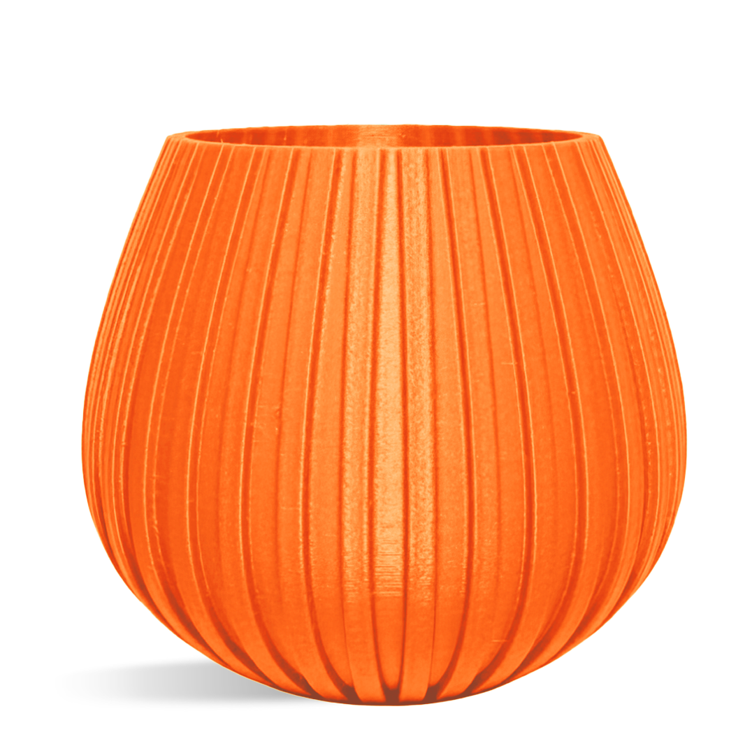 Decorative Drop Lines Plant Pot