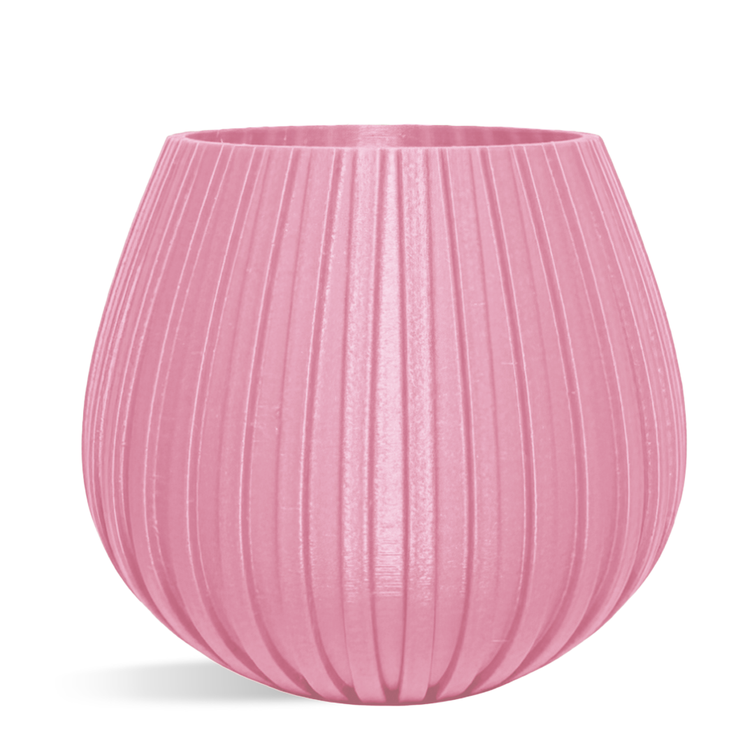 Decorative Drop Lines Plant Pot