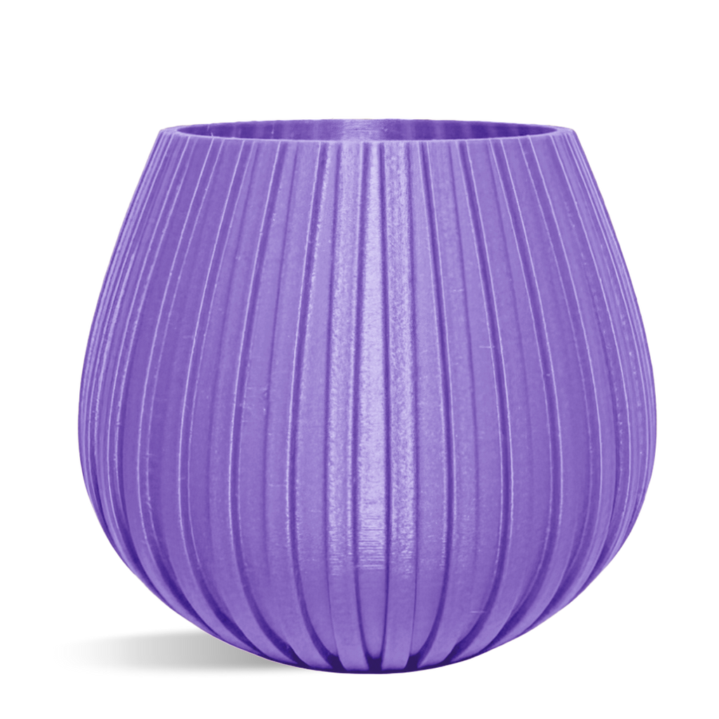 Decorative Drop Lines Plant Pot