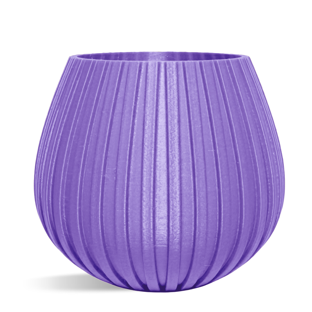 Decorative Drop Lines Plant Pot