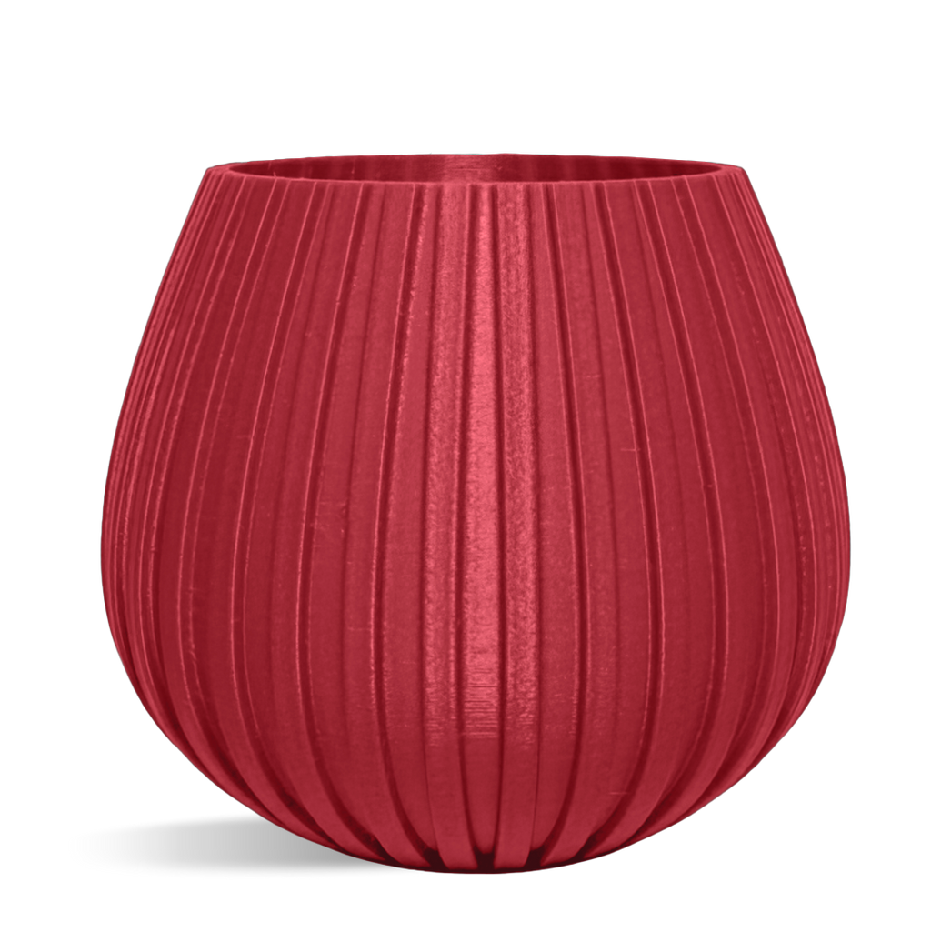 Decorative Drop Lines Plant Pot