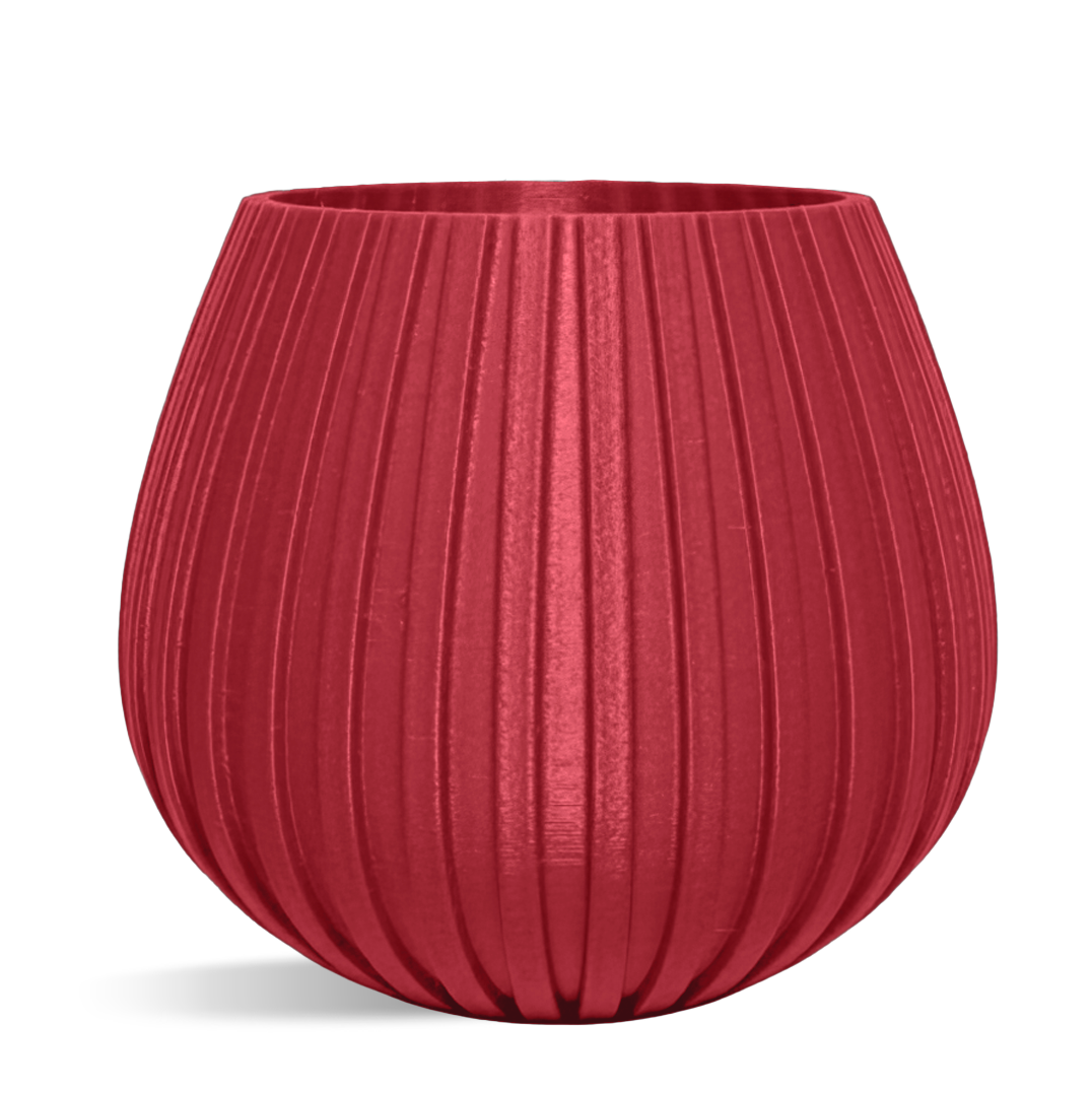 Decorative Drop Lines Plant Pot