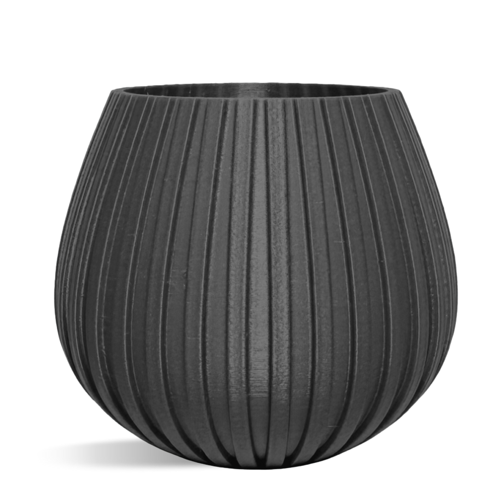 Decorative Drop Lines Plant Pot