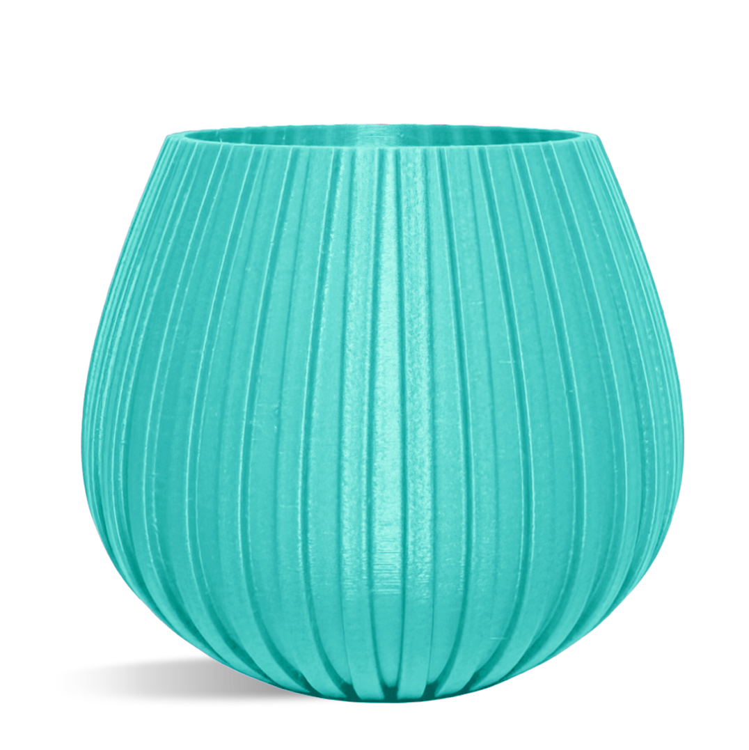 Decorative Drop Lines Plant Pot