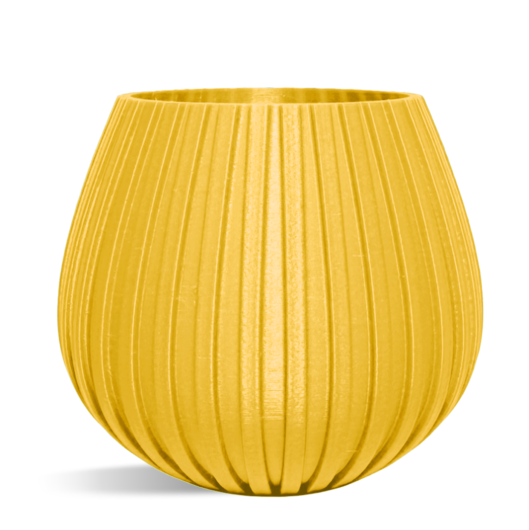 Decorative Drop Lines Plant Pot