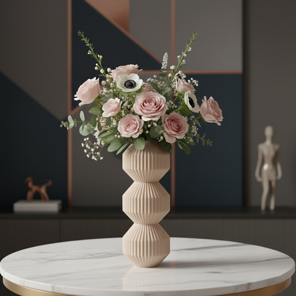 Stackable Vase Hexa Bubbles - Trio