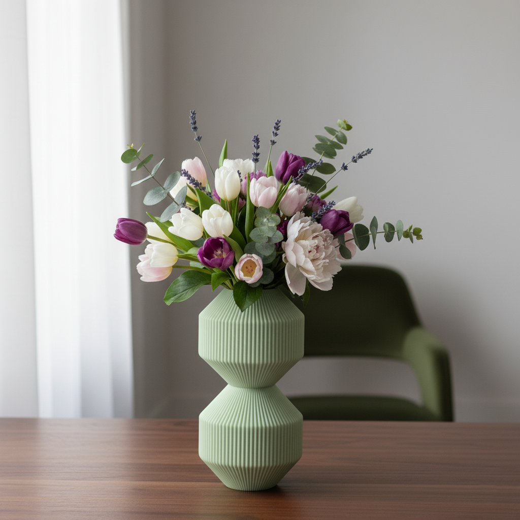 Stackable Vase Hexa Stripes - Duo