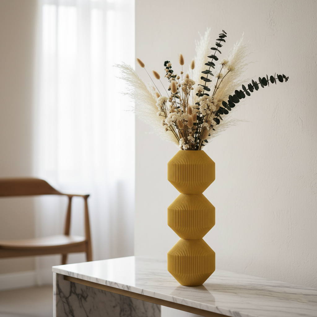 Stackable Vase Hexa Stripes - Trio