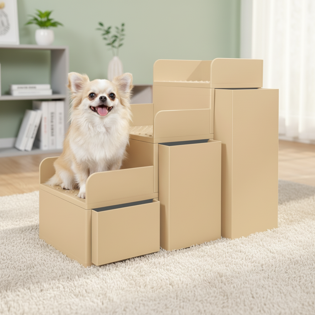 Pet Stairs Pequeñita - set with Storage Drawers