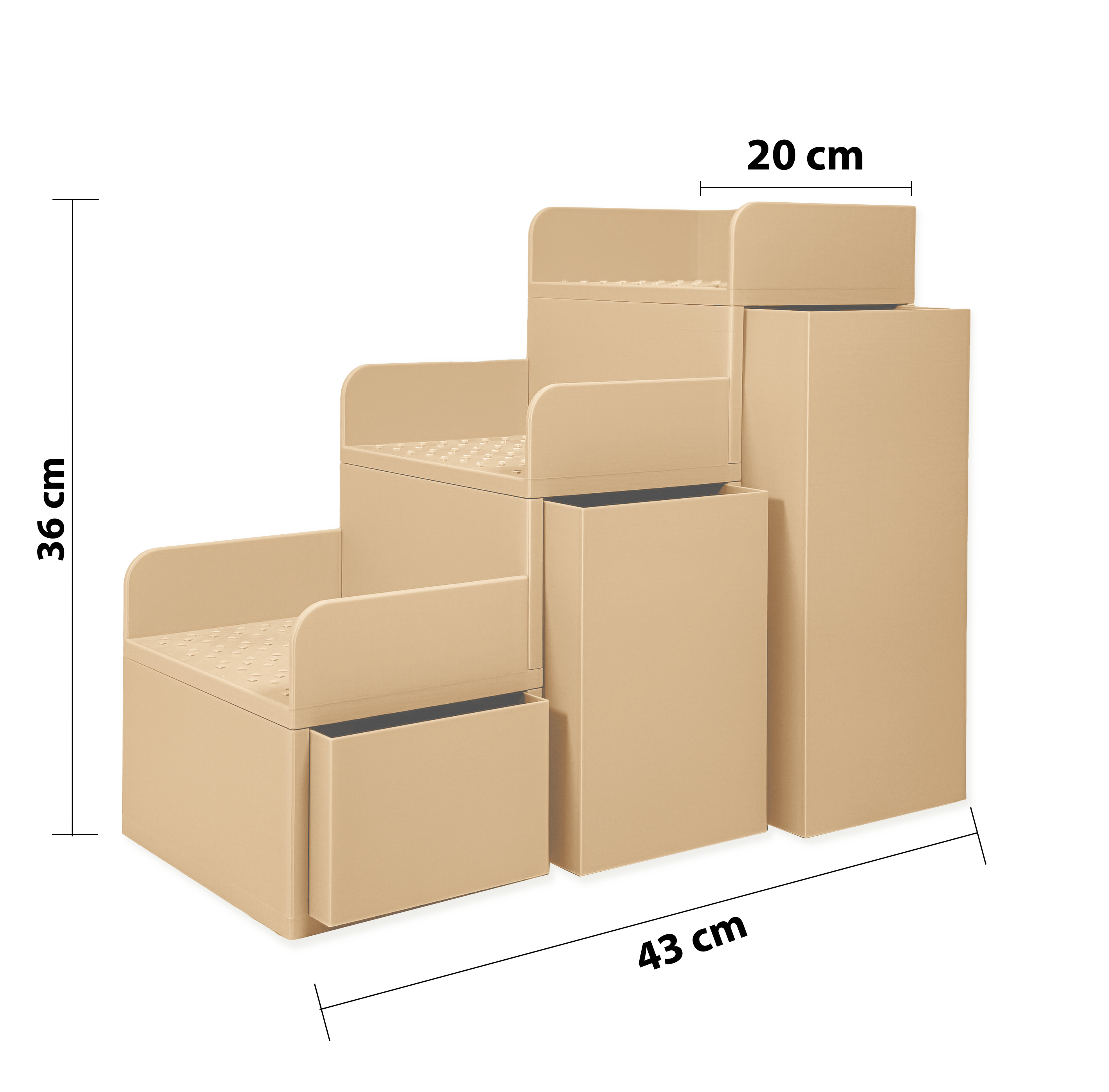 Pet Stairs Pequeñita - set with Storage Drawers