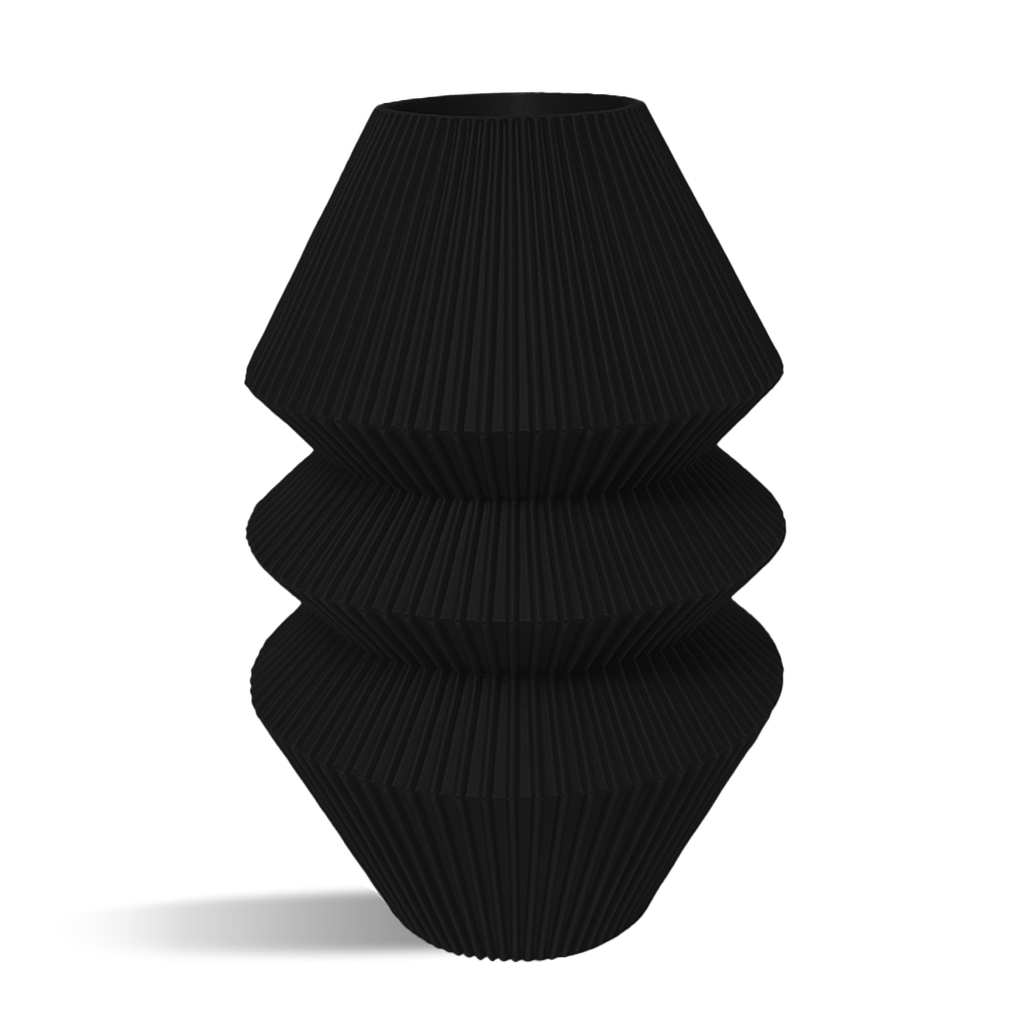 Pillar Decorative Vase - stripes