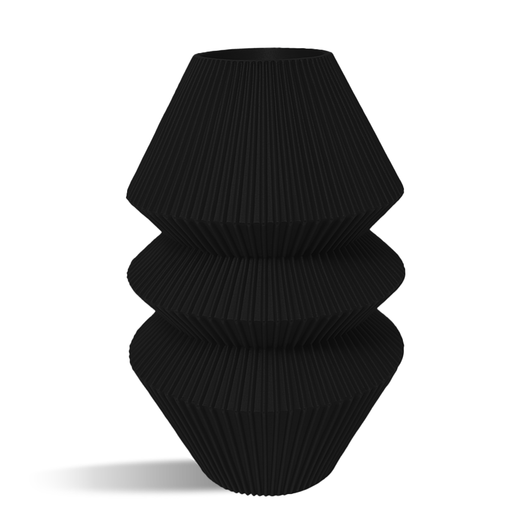 Pillar Decorative Vase - stripes