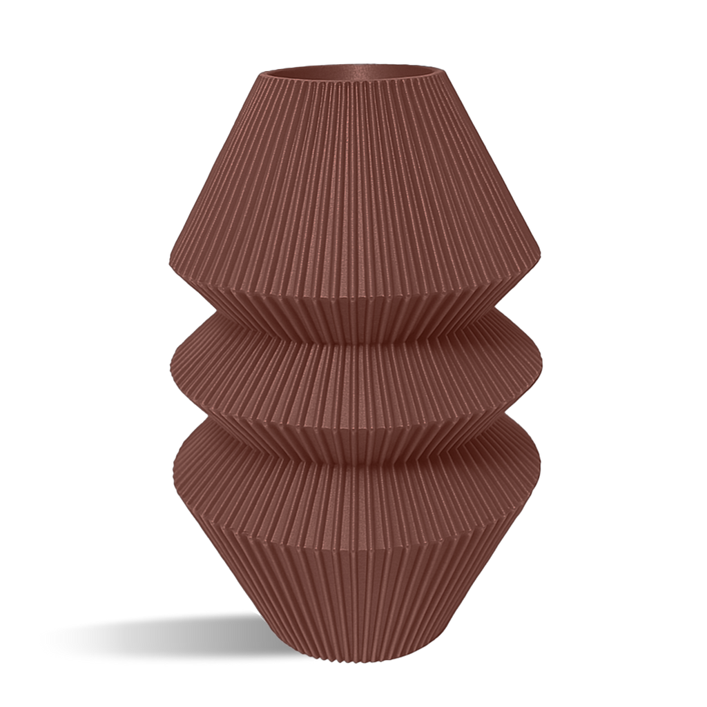 Pillar Decorative Vase - stripes