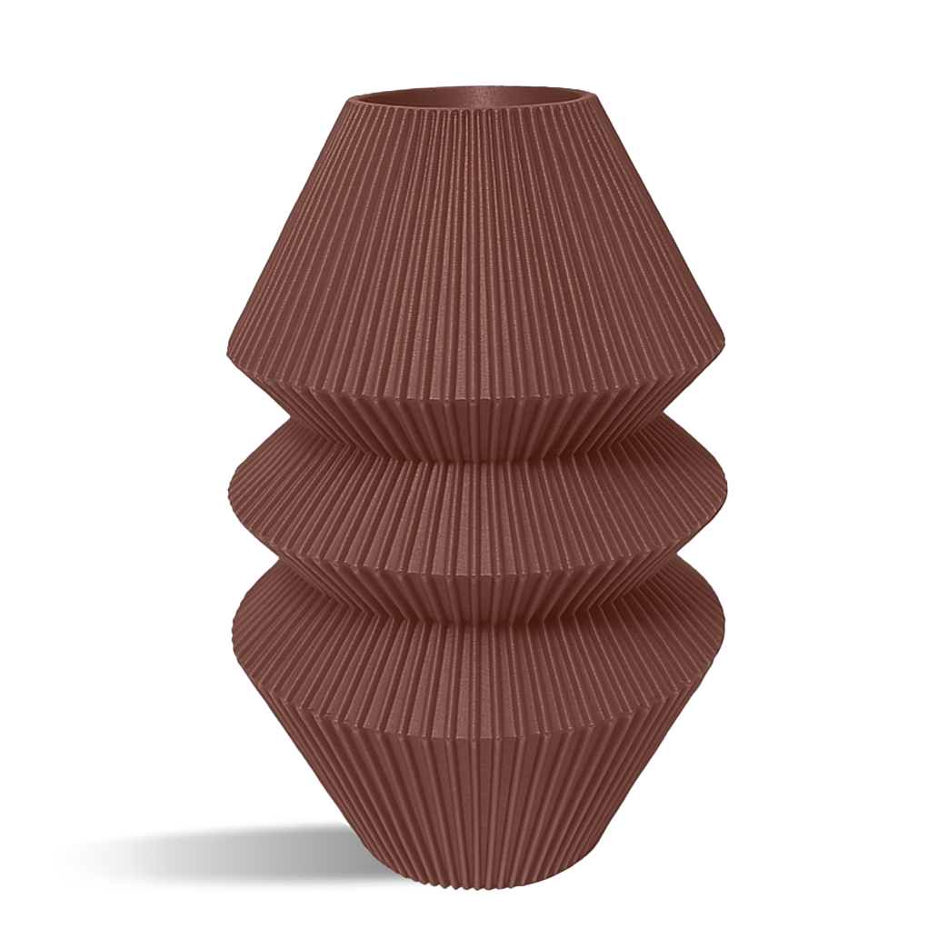 Pillar Decorative Vase - stripes