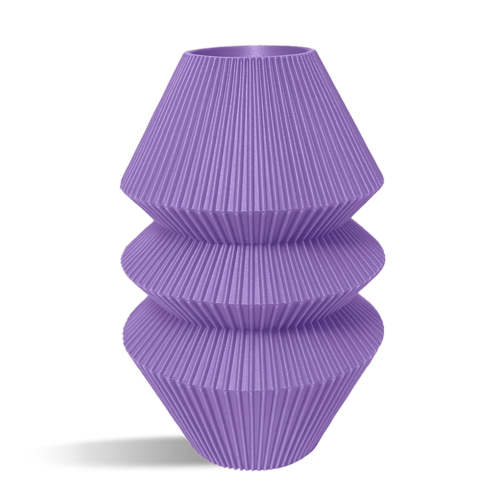 Pillar Decorative Vase - stripes