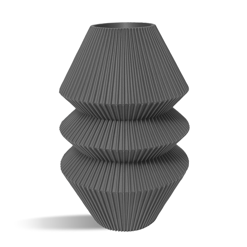 Pillar Decorative Vase - stripes