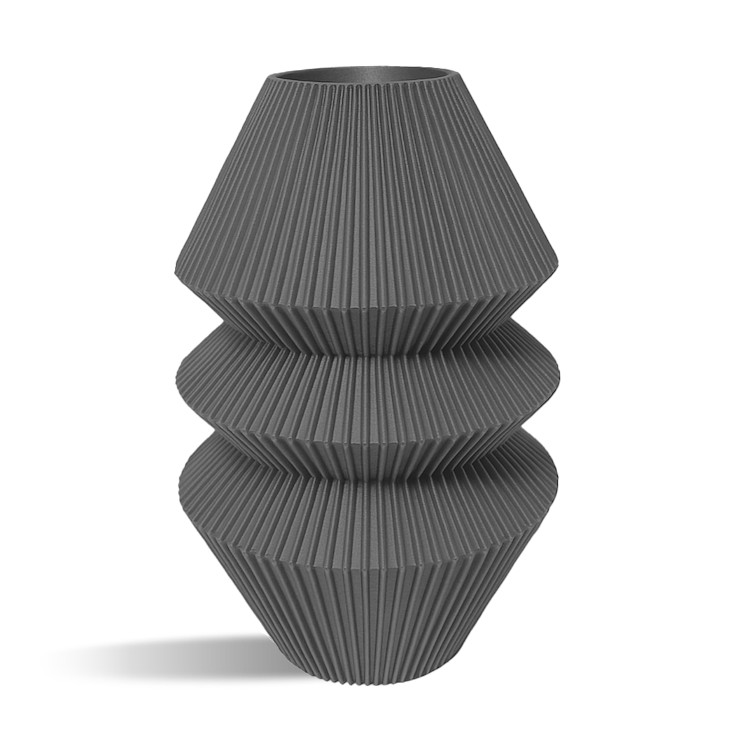 Pillar Decorative Vase - stripes