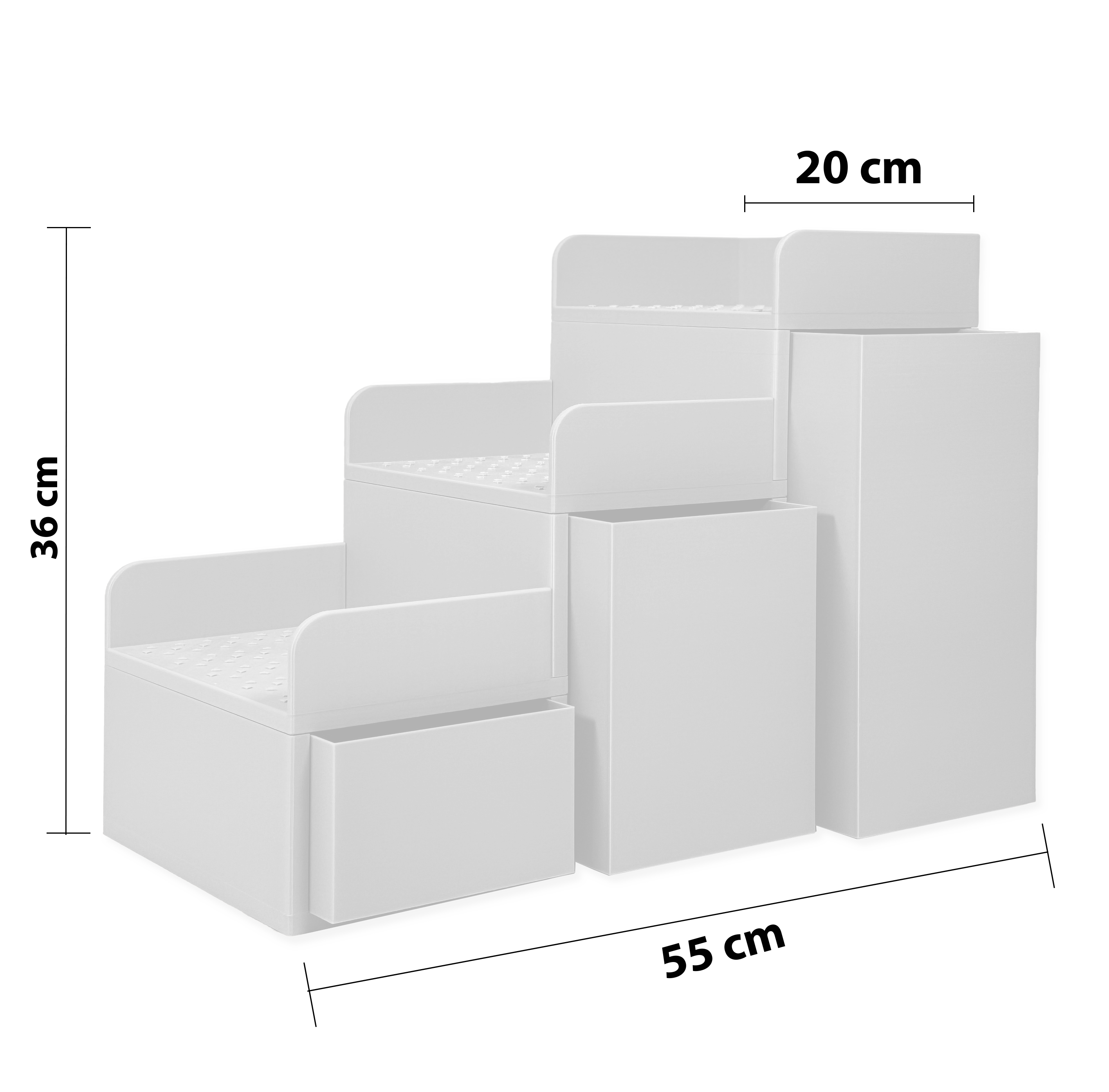 Pet Stairs Medianita - set with Storage Drawers