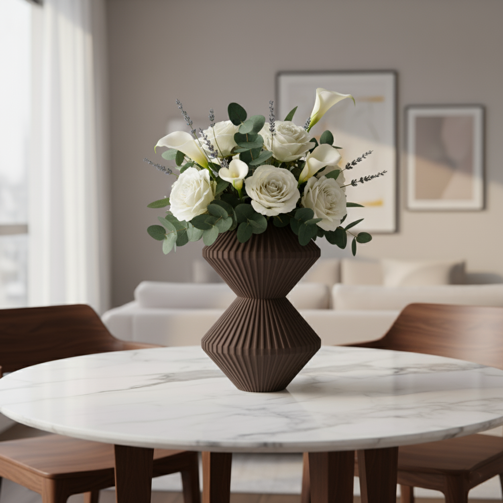 Stackable Vase Twirl Lines - Duo