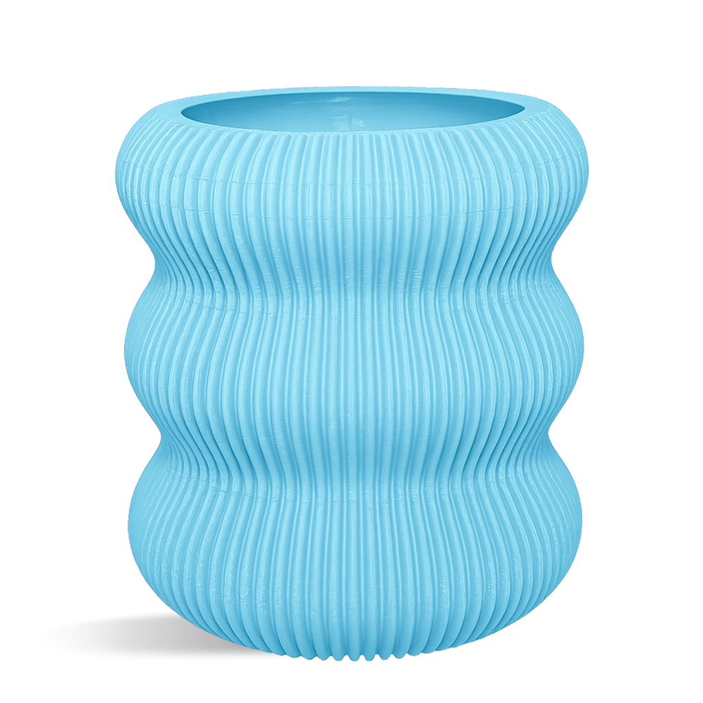 Decorative Waves Plant Pot