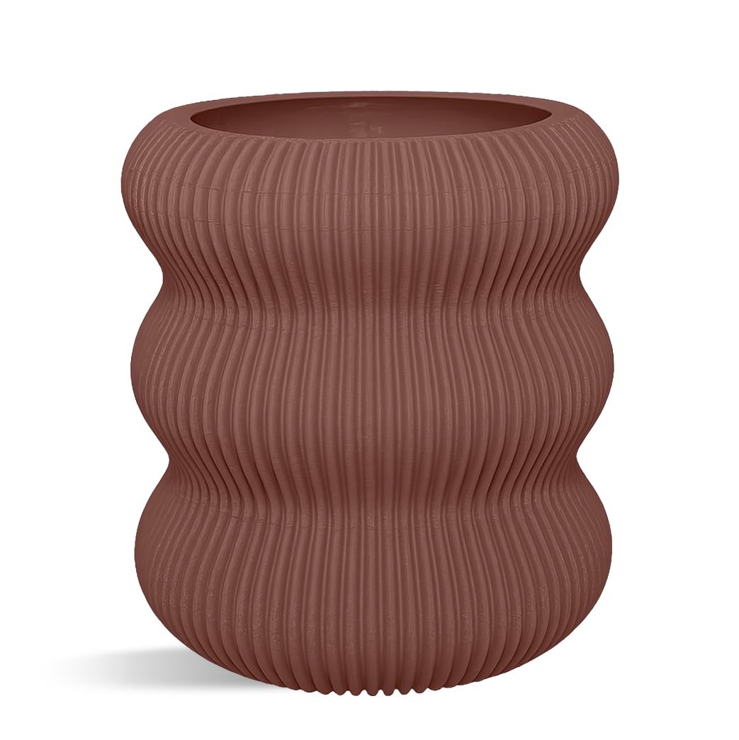 Decorative Waves Plant Pot
